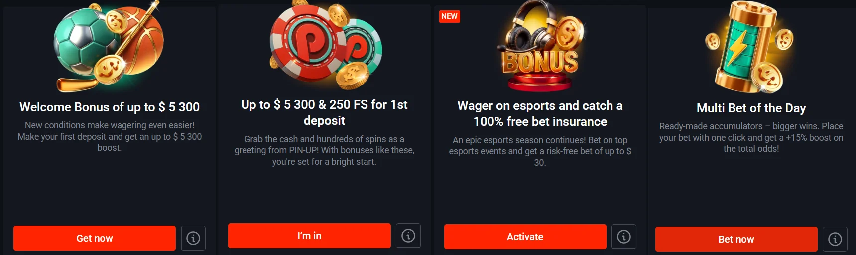 Sign Up and get Bonuses on Pin-Up India